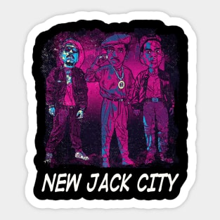 Funny Art New City Sticker